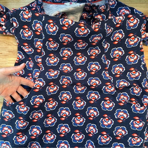 Boden Stephanie Floral Print Jersey 3/4 Sleeve Dress, Size 10R, EUC - Picture 7 of 10